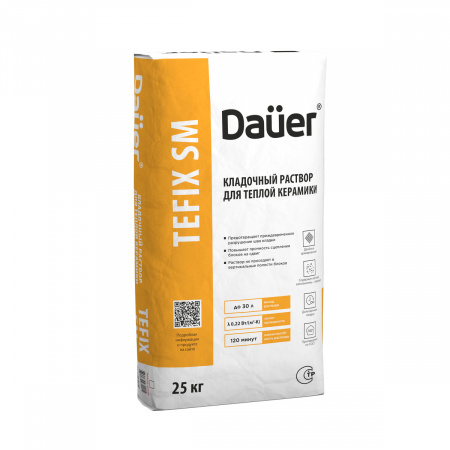 Теплоизоляционный кладочный раствор Dauer TEFIX SM 25 кг