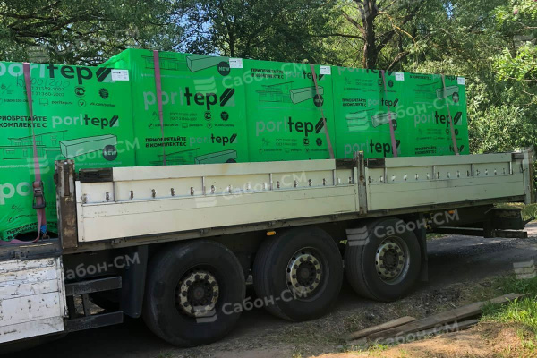 Газобетонные перегородочные блоки Poritep 625х250х100, D500